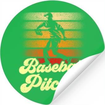 Discover Baseball Pitcher Player Hobby Sayings Stickers