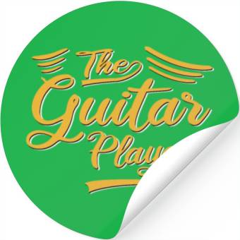 Discover the guitar player Stickers
