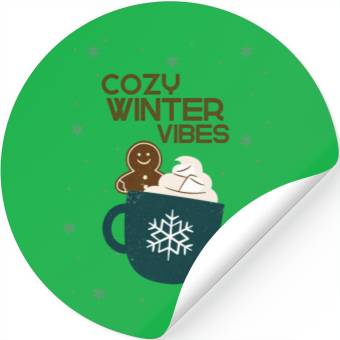 Discover cozy winter vibes Stickers