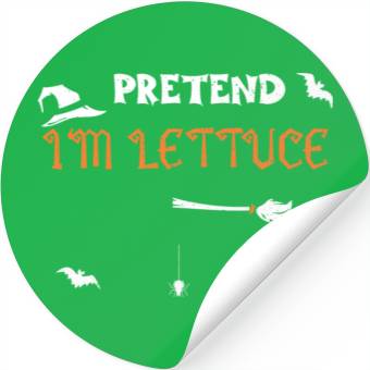Discover Pretend I'm Lettuce - Halloween Stickers