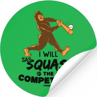 Discover Sasquatch baseball Stickers