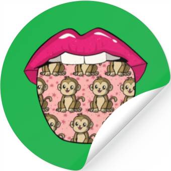 Discover Monkey Lips Stickers