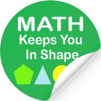 Discover Math Keeps You In Shape Funny Math Teacher Workout Stickers