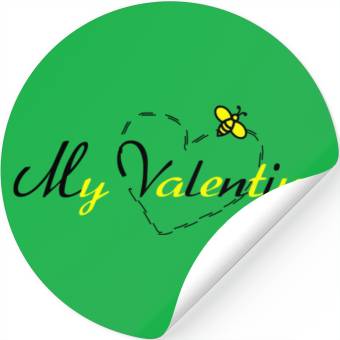 Discover Bee my valentine740 Stickers