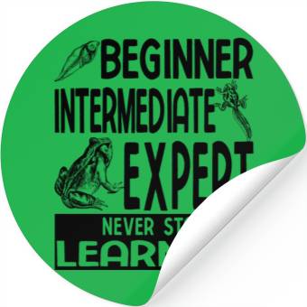 Discover Never Stop Learning Frog Metamorphosis Stickers