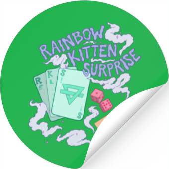 Discover rainbow kitten surprise Stickers