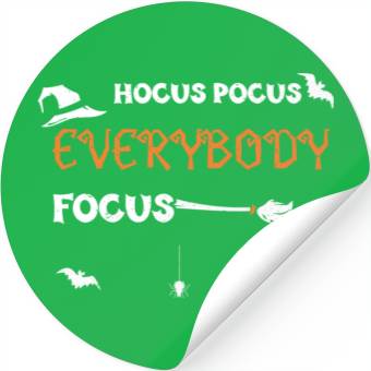 Discover Hocus Pocus Everybody Focus Stickers