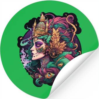 Discover Mardi Gras Mask Queen Stickers