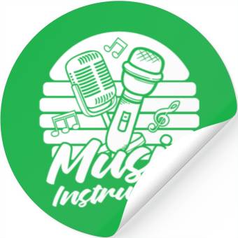 Discover Music Teacher Microphone Stickers