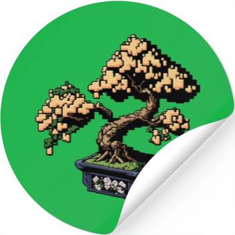 Discover 8 Bit Bonsai Tree Stickers