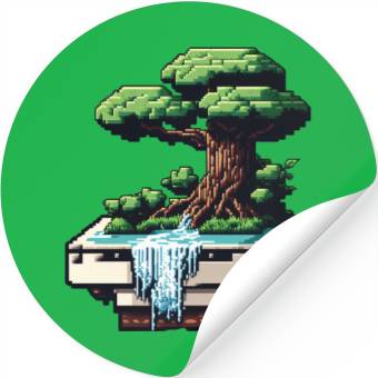 Discover 8 Bit Bonsai Tree Stickers