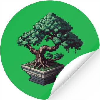 Discover 8 Bit Bonsai Tree Stickers