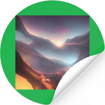 Discover Sunrise at the Tunnel View Point Stickers