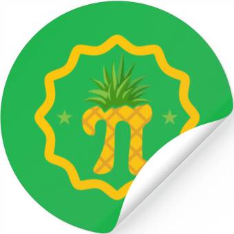 Discover Pineapple Pi Math Teacher Mathematician Pi Day Stickers