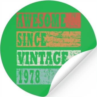 Discover 1978 bday gift idea Stickers