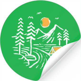Discover Camping Stickers