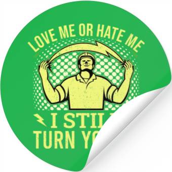 Discover Funny Electrical Lineman Saying Thank A Lineman Stickers