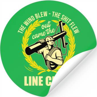 Discover Funny Electrical Lineman Saying Thank A Lineman Stickers