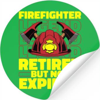 Discover Firefighter Thin Red Line Retired Stickers