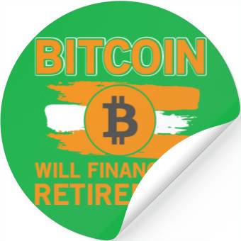 Discover Bitcoin Retirement Crypto Currency Stickers