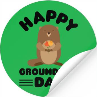 Discover Groundhog Day cute print Stickers
