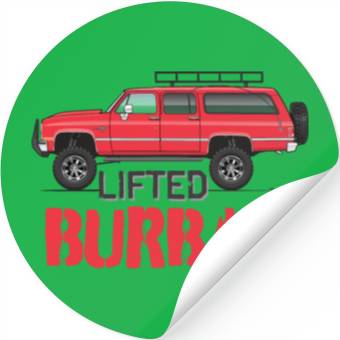 Discover burban Cardinal Red Stickers