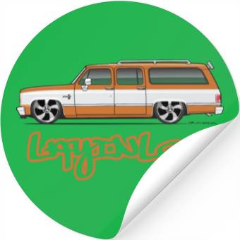 Discover layinlow Burnt Orange Stickers