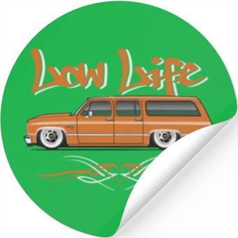 Discover low life Burnt Orange Stickers
