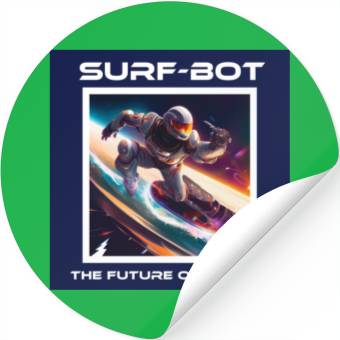 Discover Robot Silver Surfer Stickers