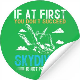 Discover Skydiving, Skydiver , Sky diver Stickers