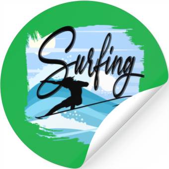 Discover Surfing Stickers