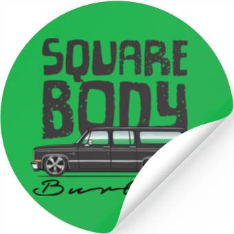 Discover SQUARE Midnight Black Stickers