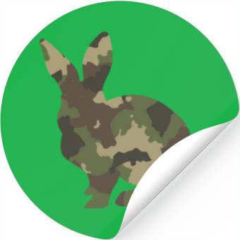 Discover Bunny Camouflage Stickers