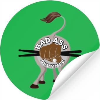Discover Bad Ass Drummer Stickers
