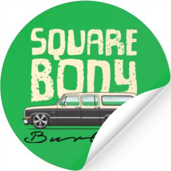 Discover square body Santa Fe Tan Stickers