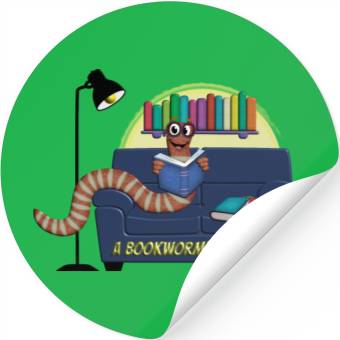 Discover A Bookworm's Paradise Stickers
