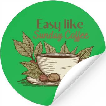 Discover Sunday coffee Stickers