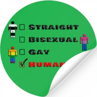 Discover We are all human Stickers
