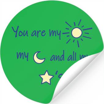 Discover Sun Moon and Stars Stickers