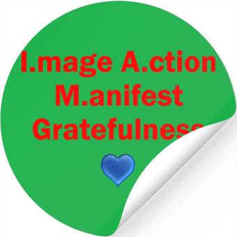 Discover I.mage A.ction M.anifest - Red #2 Stickers