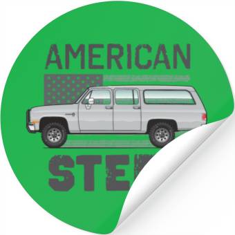 Discover american Light Silver Stickers