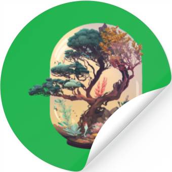 Discover Bonsai Tree Terrarium Stickers