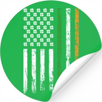 Discover American Flag Patriotic St. Patrick's Day Stickers