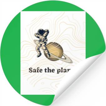 Discover Safe the planet Stickers