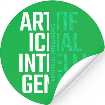 Discover AI Artificial Intelligence Futuristic Nerd Gift Stickers
