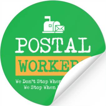 Discover Postal Worker, postal worker, mailman, postman Stickers