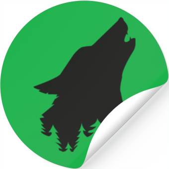 Discover Great Black Wolf for Forest Stickers