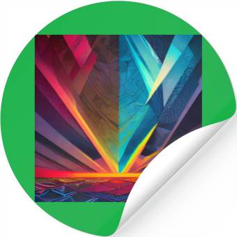 Discover Abstract design with geometric shapes Stickers