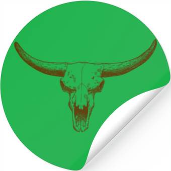 Discover bull skull Stickers