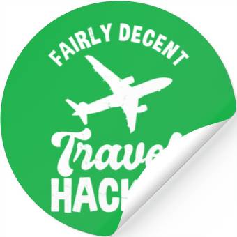 Discover Travel Hacker Stickers
